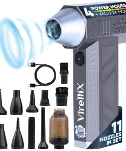 Soplador de Aire Eléctrico y Aspiradora para Computadora,