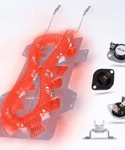 Elemento Calefactor y Termostato para Secadora Reemplaza