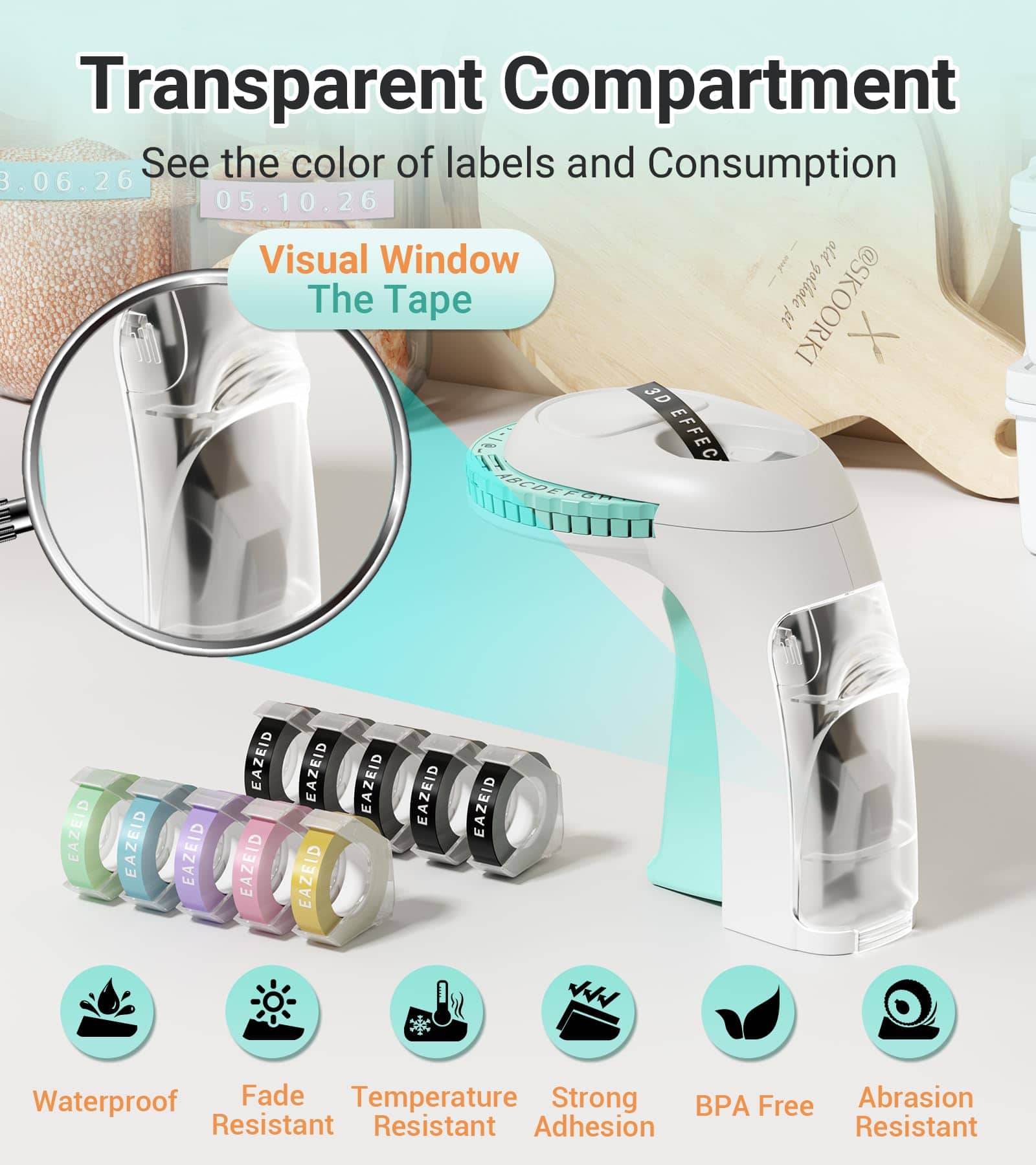 Máquina de Etiquetado en Relieve EazeID con Cinta, Máquina - Imagen 7