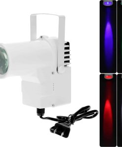 QWORK Foco de Haz de Luz LED Spotlight Stage Pinspot Effect