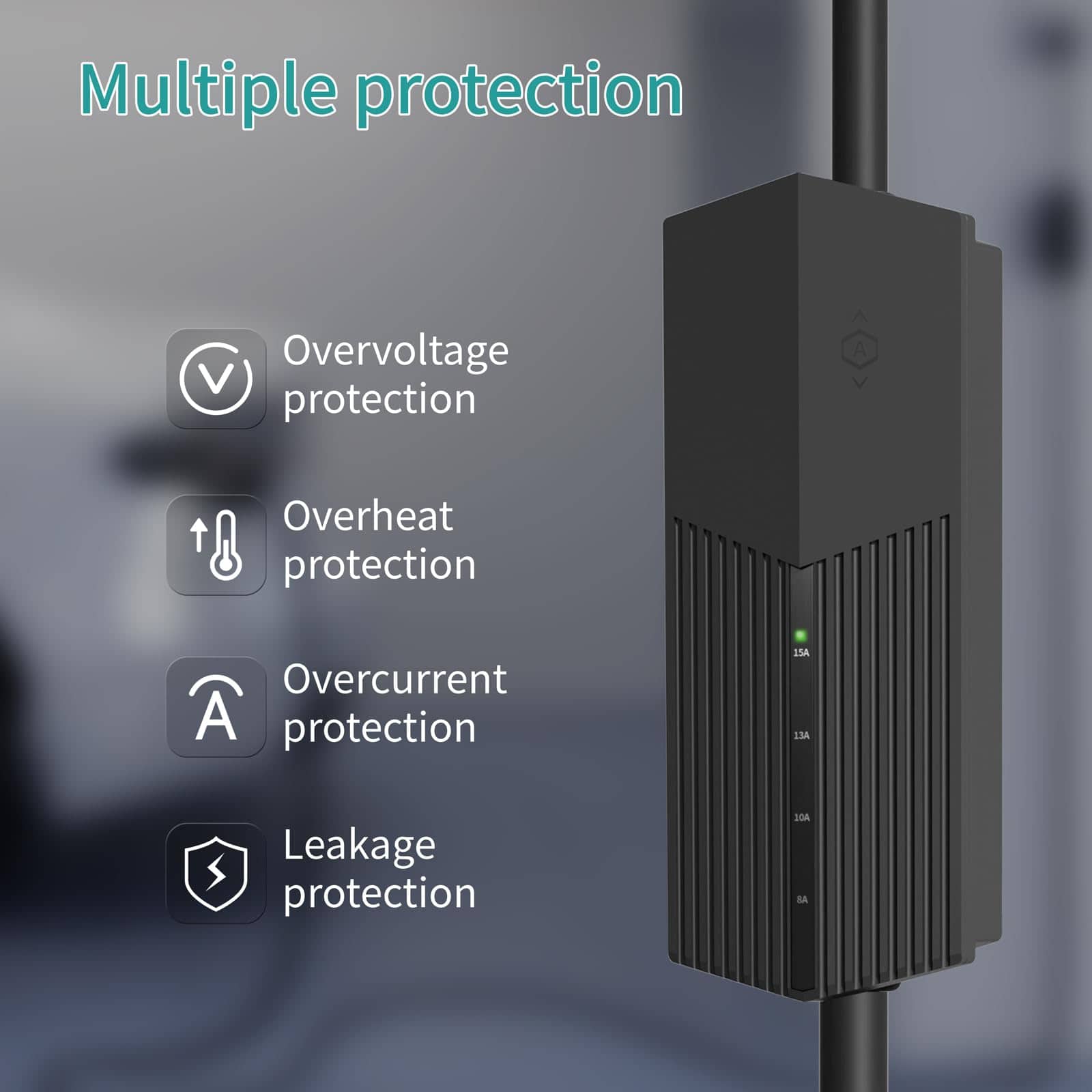 Cargador para Vehículos Eléctricos Nivel 1 MAX GREEN, 15 - Imagen 3