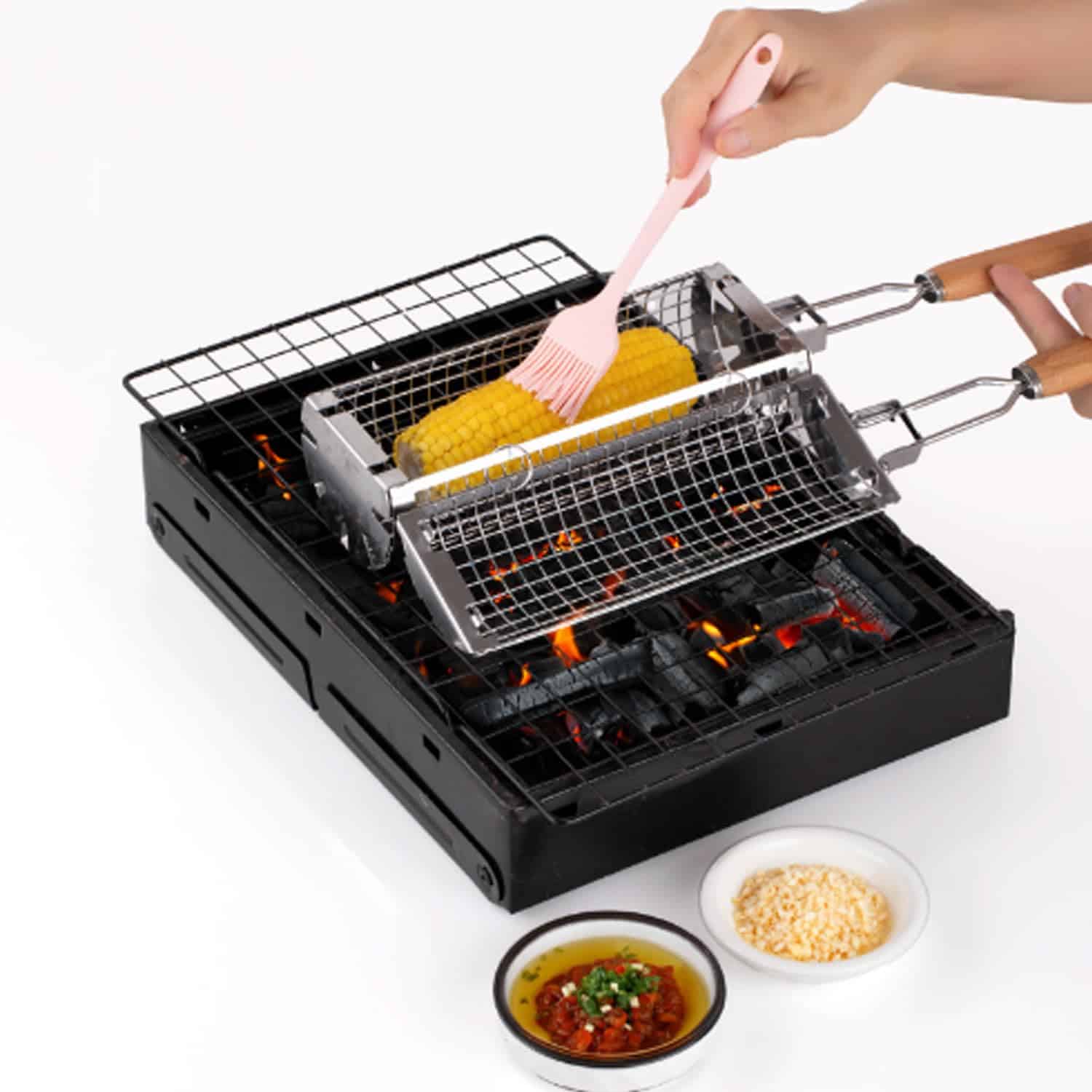 Cesta de parrilla para barbacoa Keliheyle, Cesta de - Imagen 5