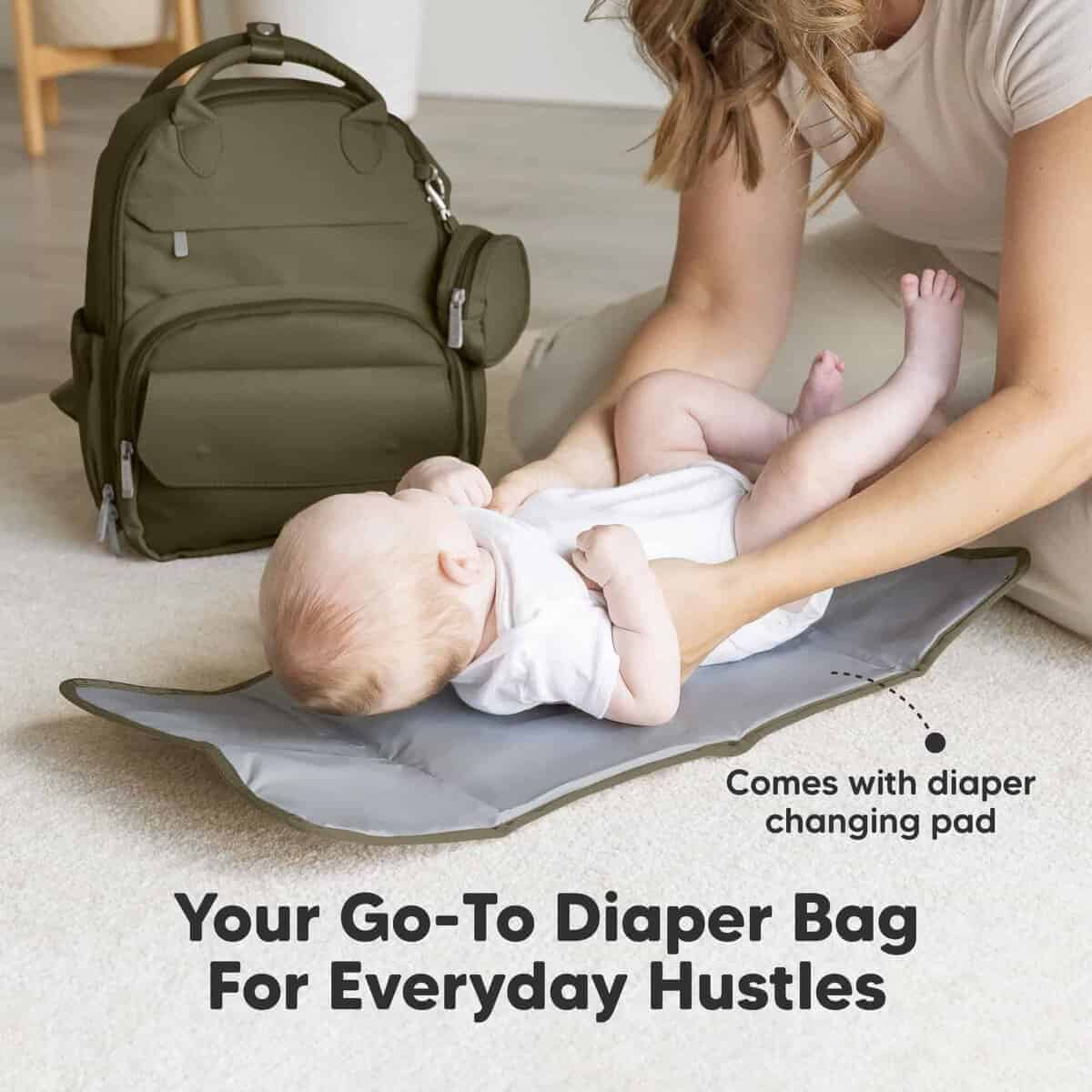 Mochila de Pañales - Mochila de Viaje Multifuncional para - Imagen 10