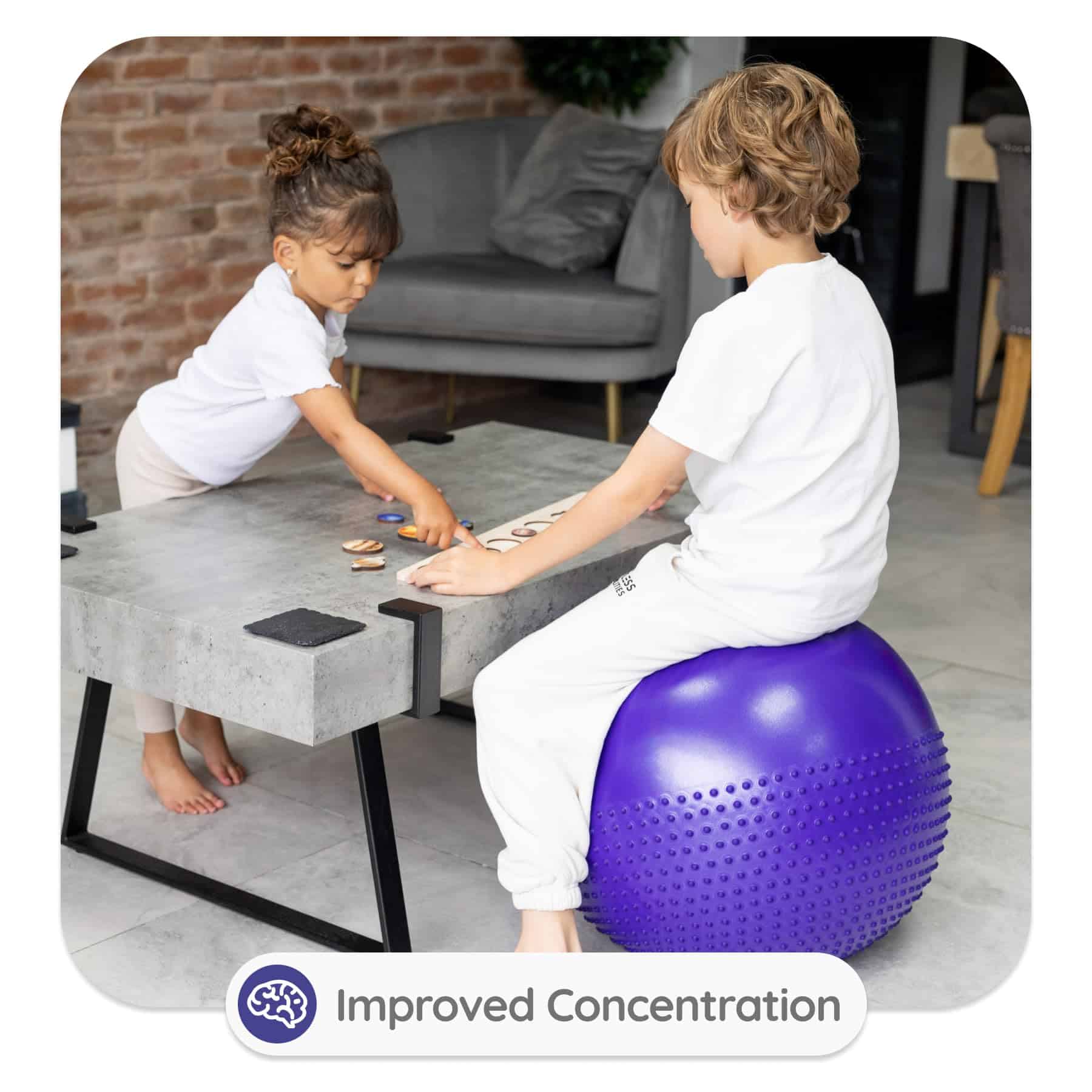 Pelota de Ejercicio Sensorial BABYGO | Pelota -Morada - Imagen 6