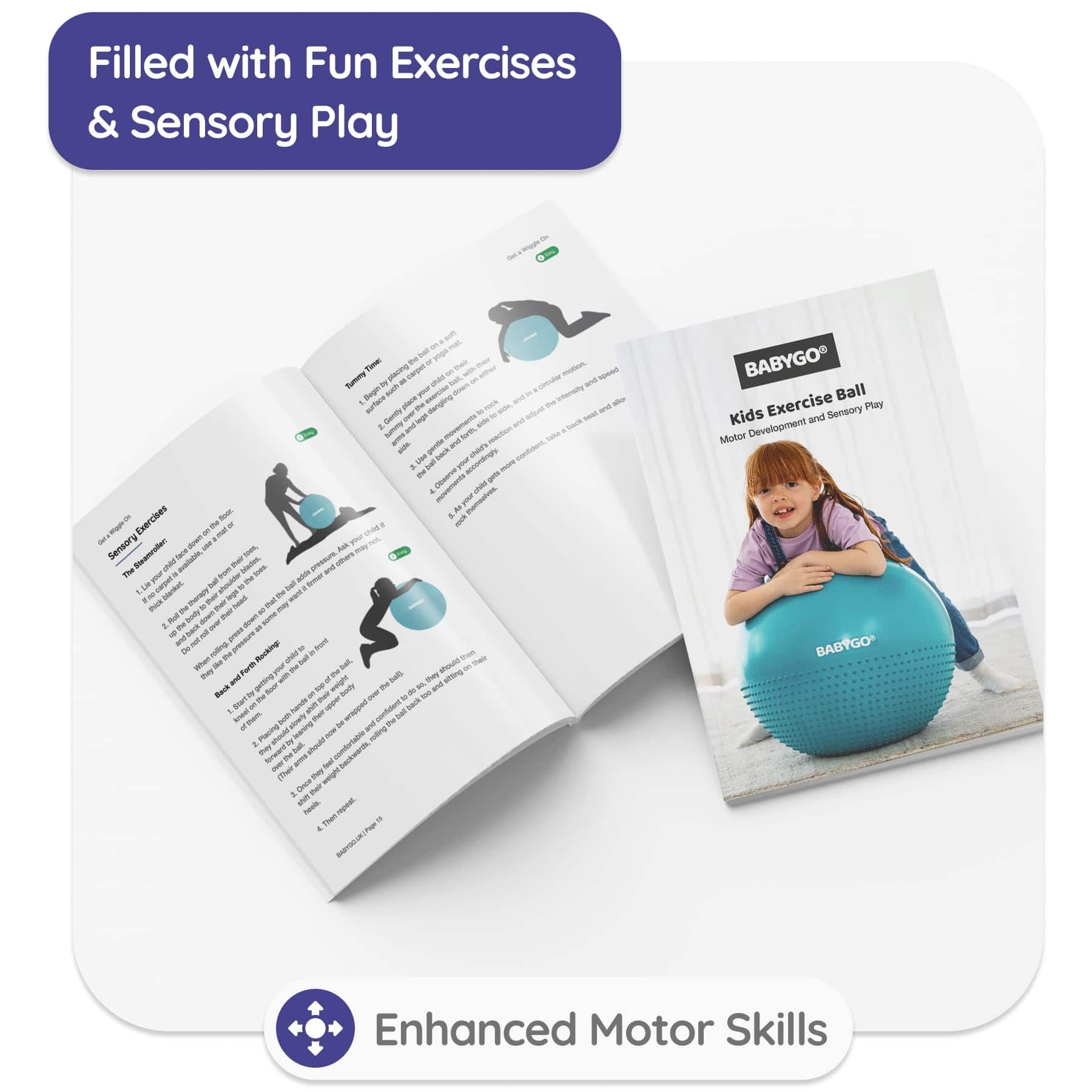 Pelota de Ejercicio Sensorial BABYGO | Pelota -Morada - Imagen 5