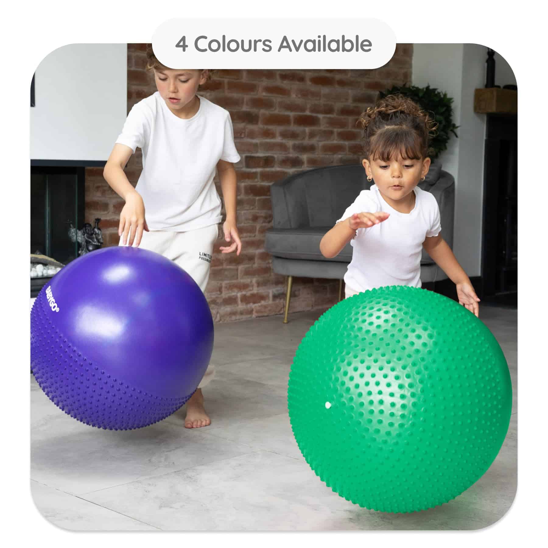 Pelota de Ejercicio Sensorial BABYGO | Pelota -Morada - Imagen 7