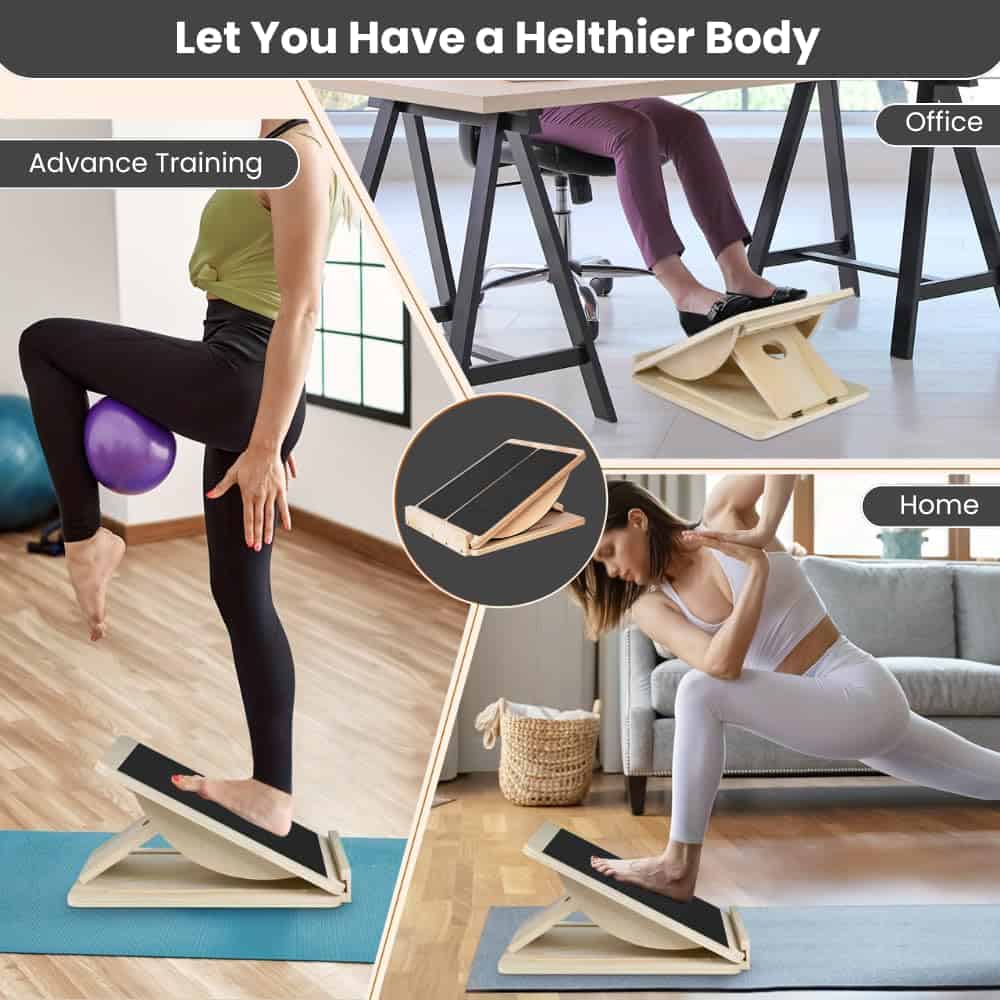 Tablero Inclinado de Fitness 2 en 1 para Estiramiento de - Imagen 7