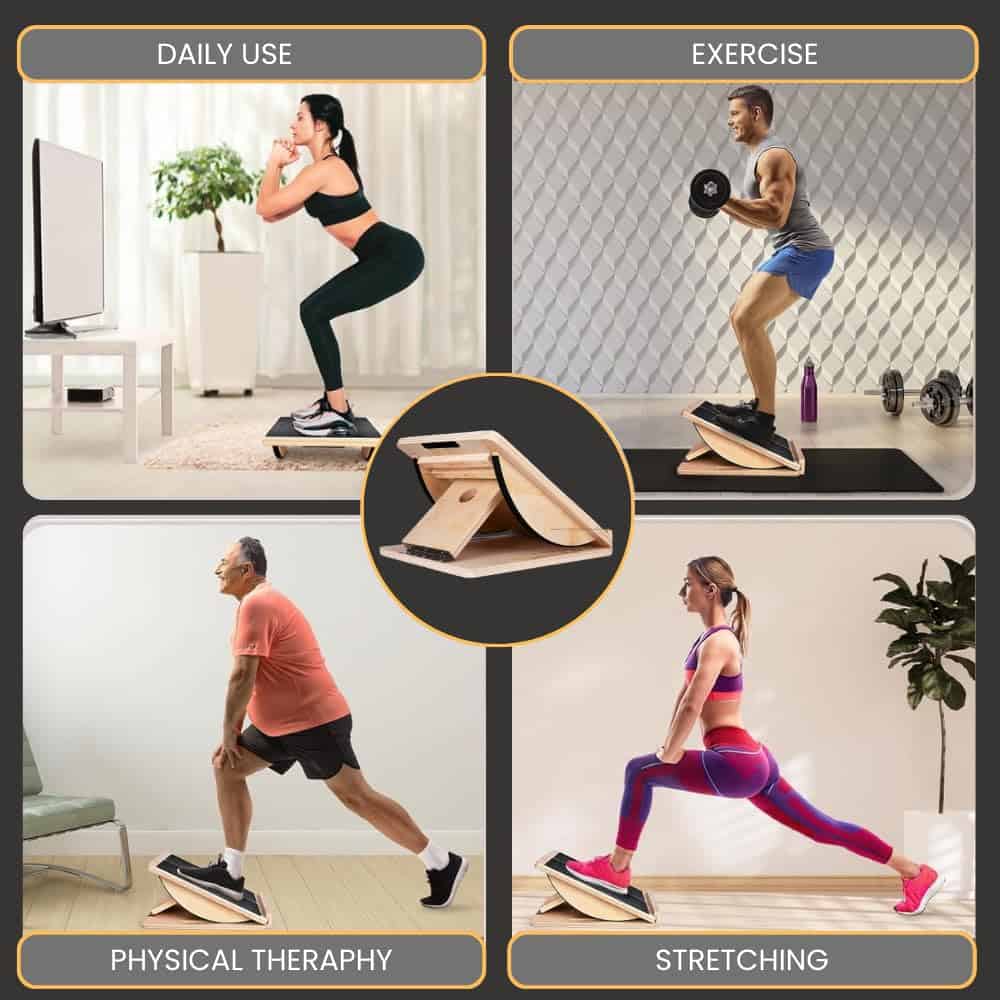 Tablero Inclinado de Fitness 2 en 1 para Estiramiento de - Imagen 8