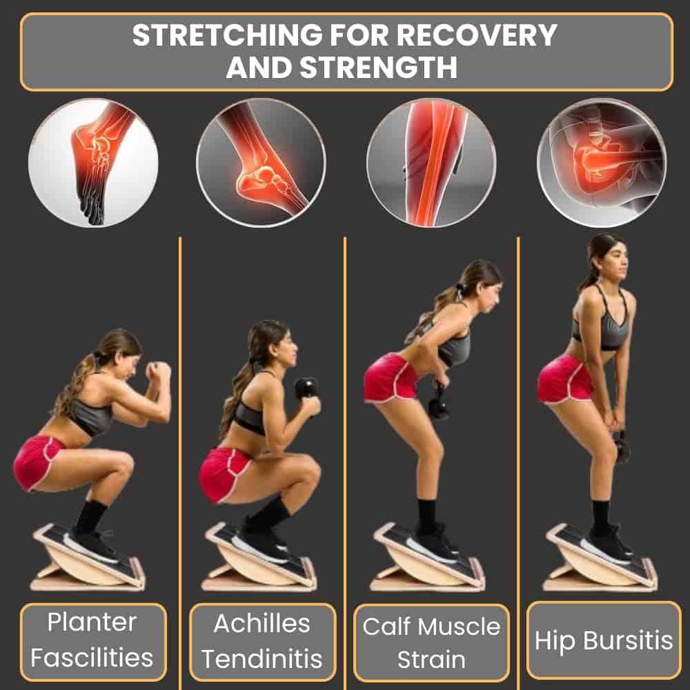 Tablero Inclinado de Fitness 2 en 1 para Estiramiento de - Imagen 6