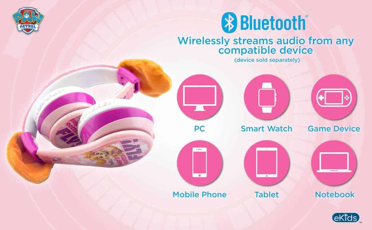 Audífonos Bluetooth eKids Paw Patrol Skye, Audífonos - Imagen 5