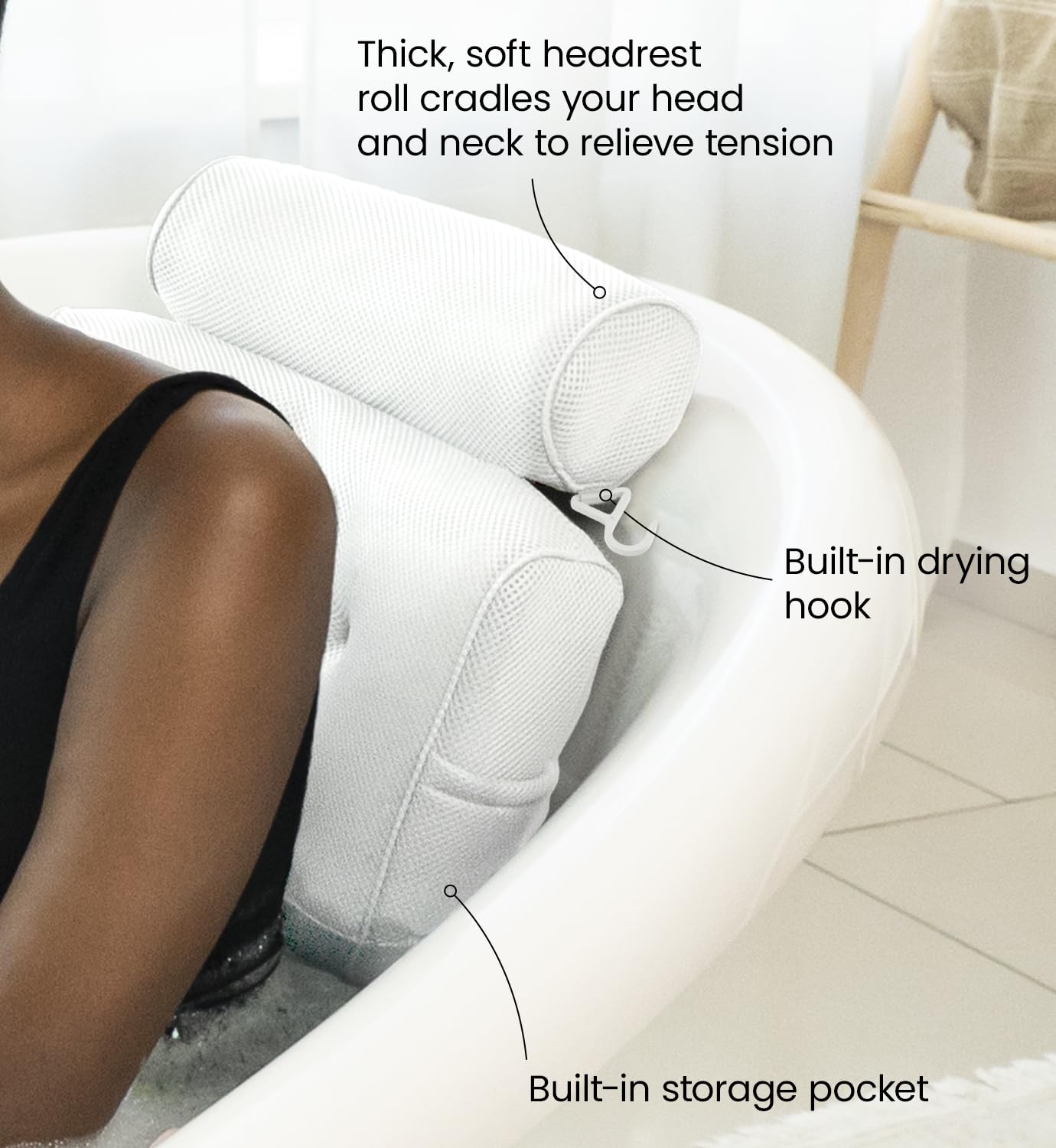 Almohada de Baño de Lujo Everlasting Comfort - Soporte para - Imagen 9