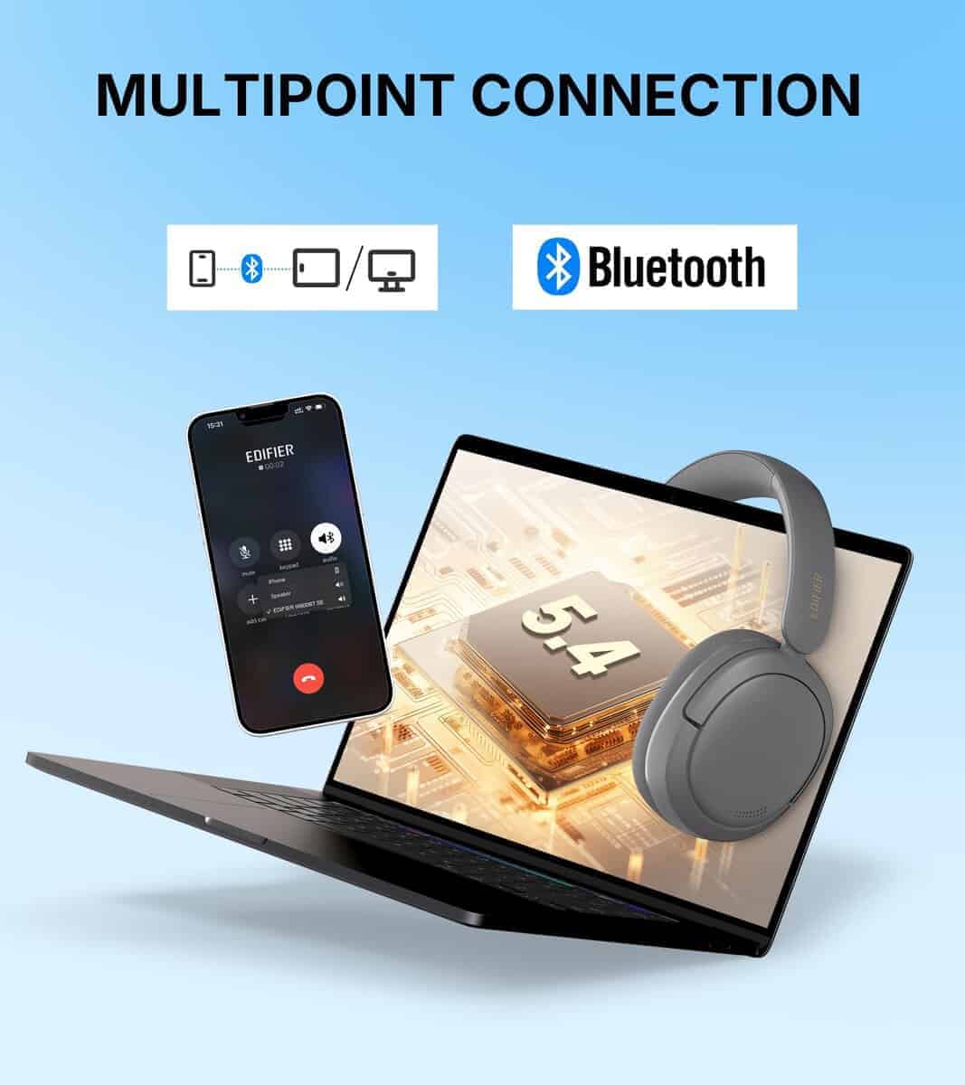 Audífonos inalámbricos Edifier W800BT SE Over-Ear Bluetooth - Imagen 7