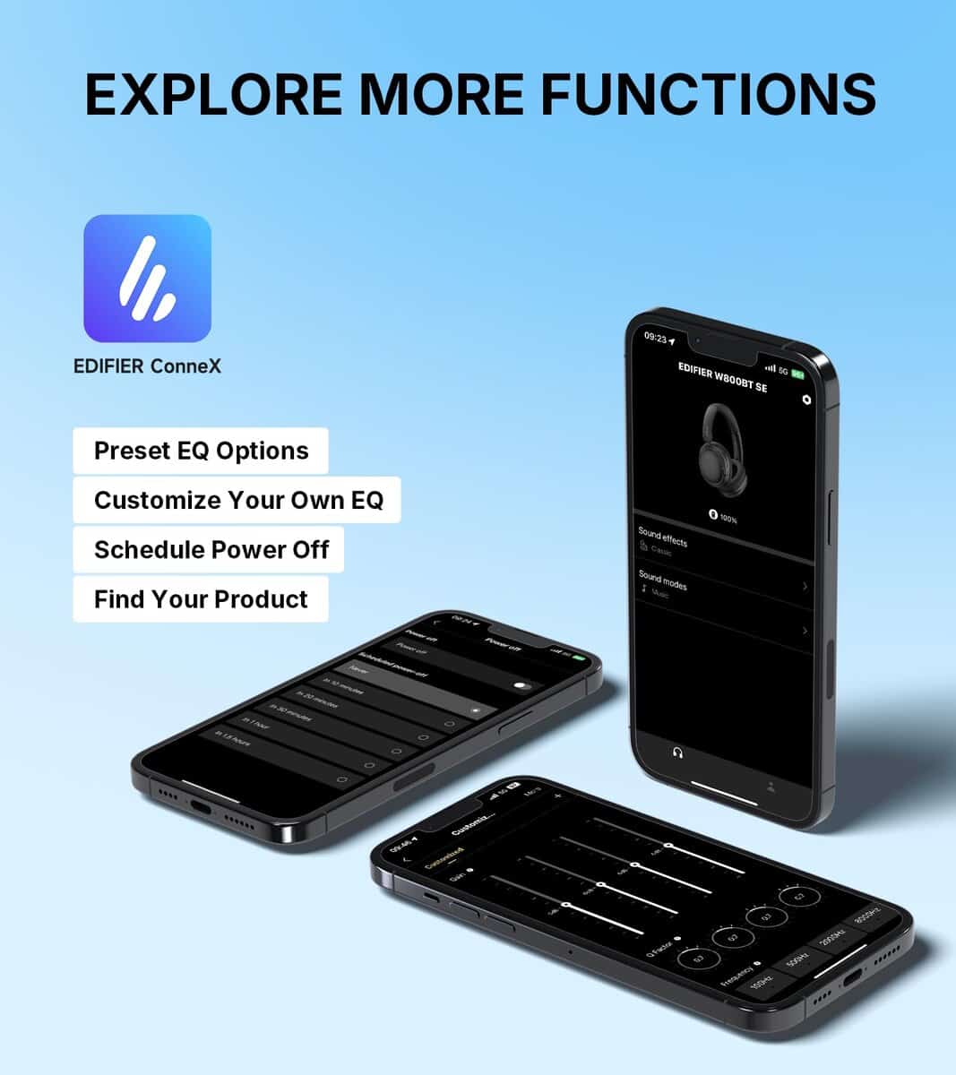 Audífonos inalámbricos Edifier W800BT SE Over-Ear Bluetooth - Imagen 9