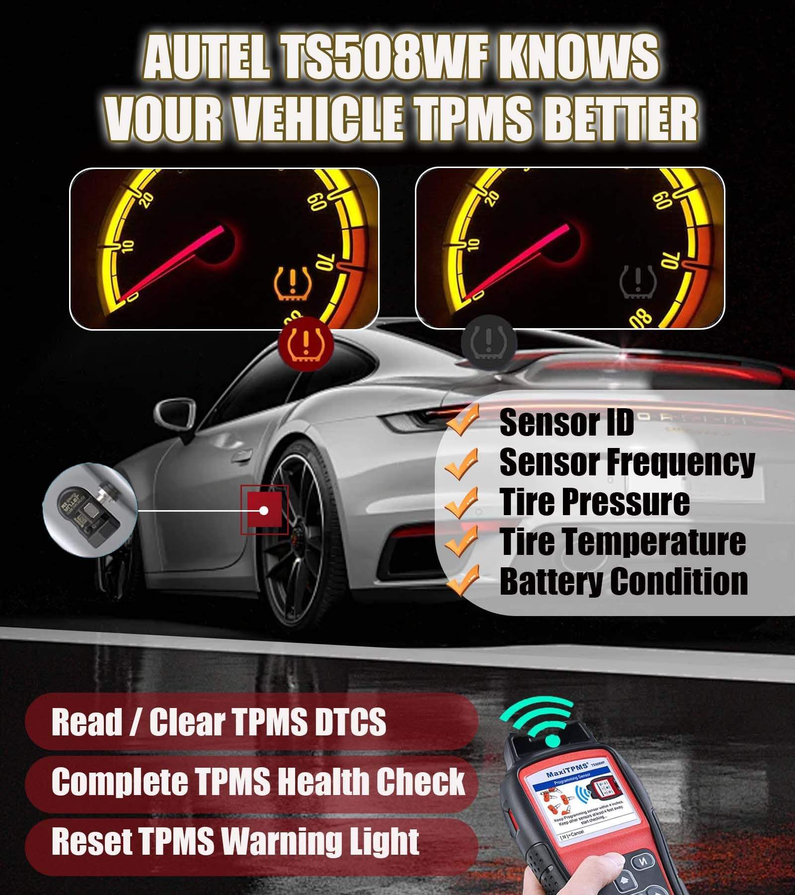 Autel MaxiTPMS TS508WFK-4 TS508WF con 4 sensores MX + 4 - Imagen 6