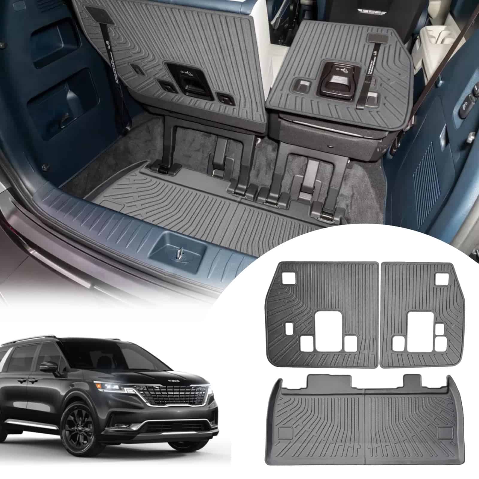 ZQULOYO Forro de Carga y Protector de Respaldo para Kia