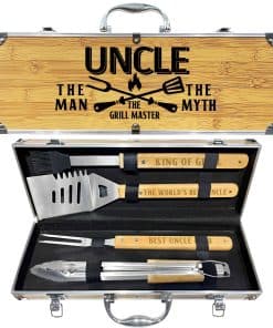 Set de Herramientas de Barbacoa de Lujo para Tío, Regalo de