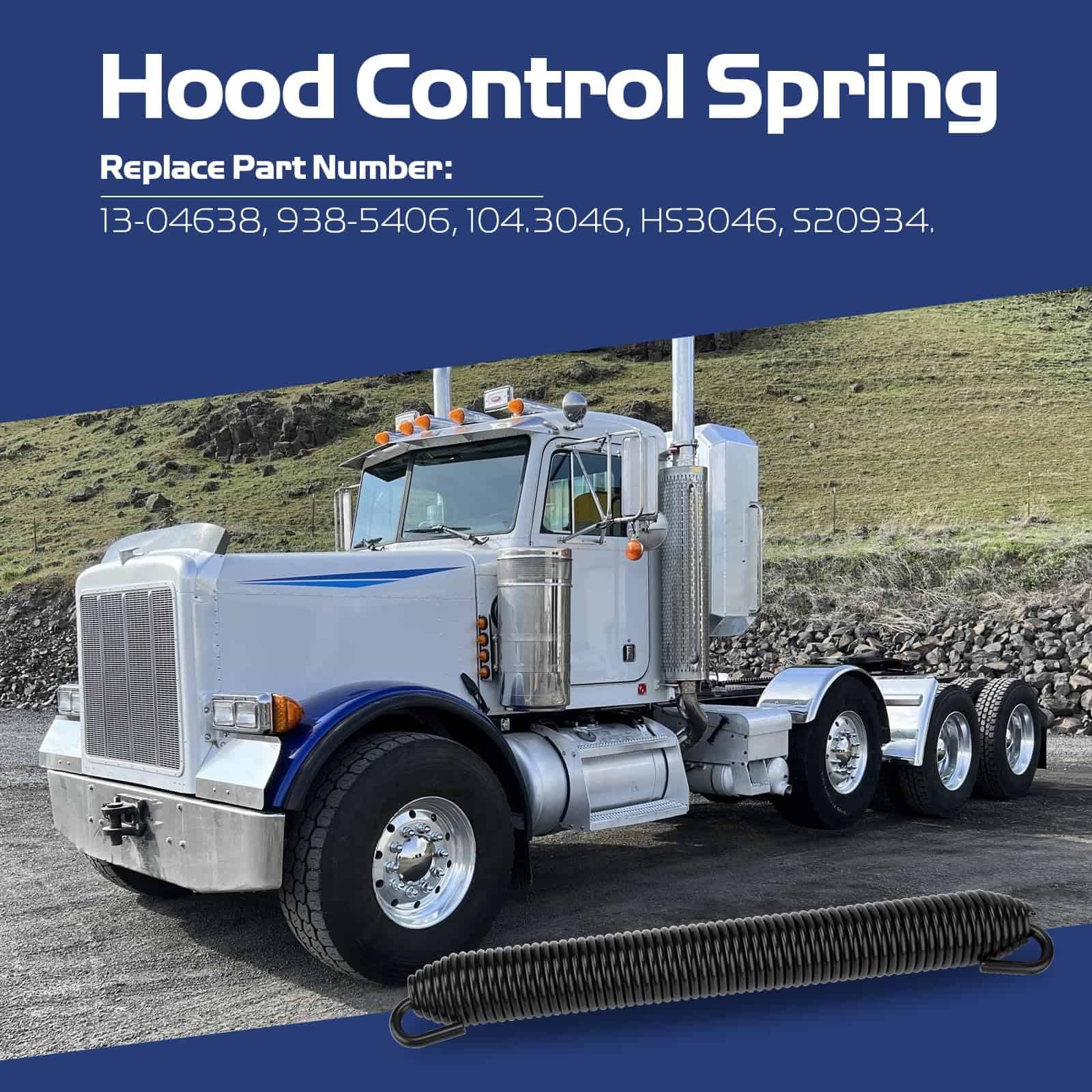 Resorte de capó 13-04638 compatible con Peterbilt 379 357 - Imagen 6