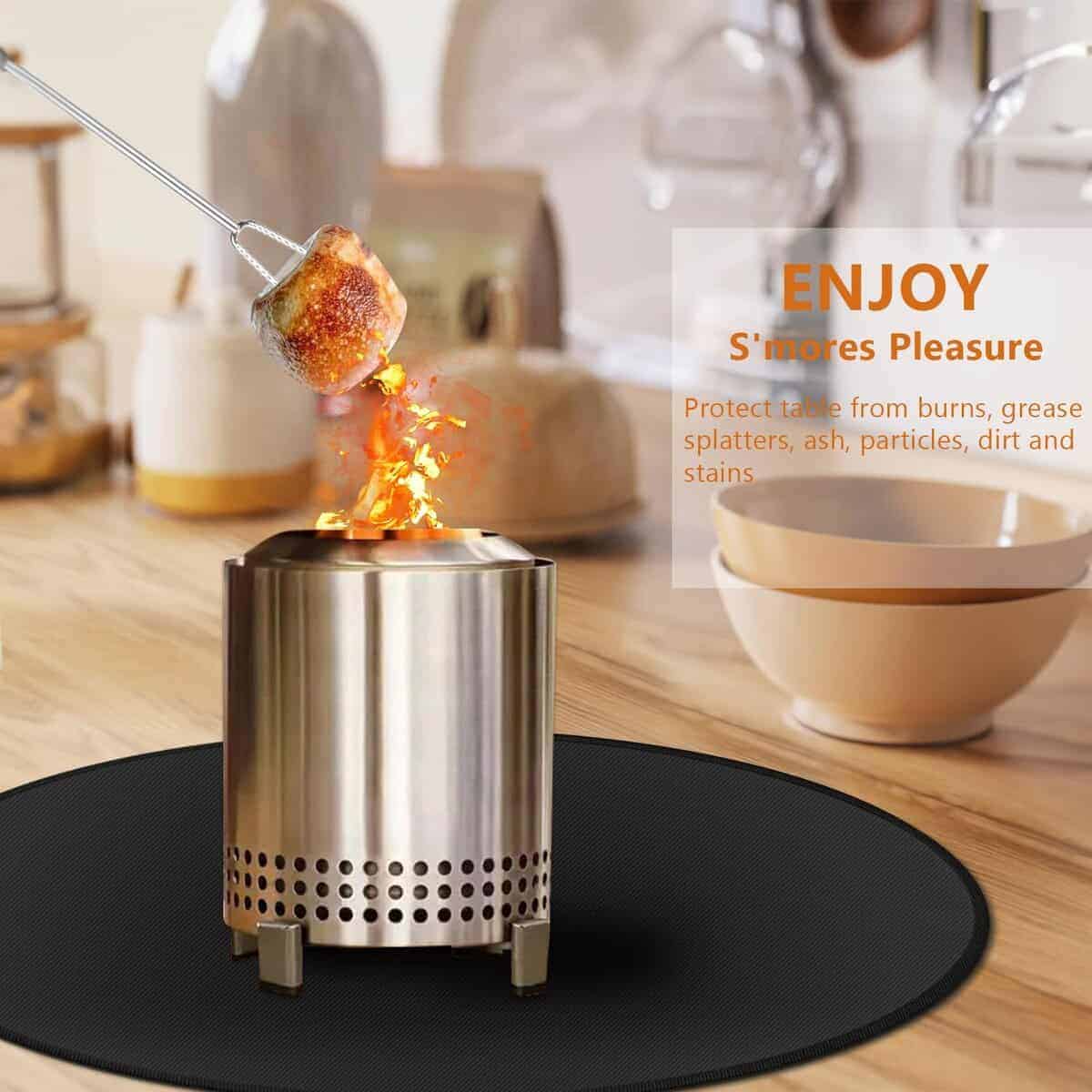 Tapete Ignífugo para Mesa de 19.5" Dewfoam para Estufa Solo - Imagen 7