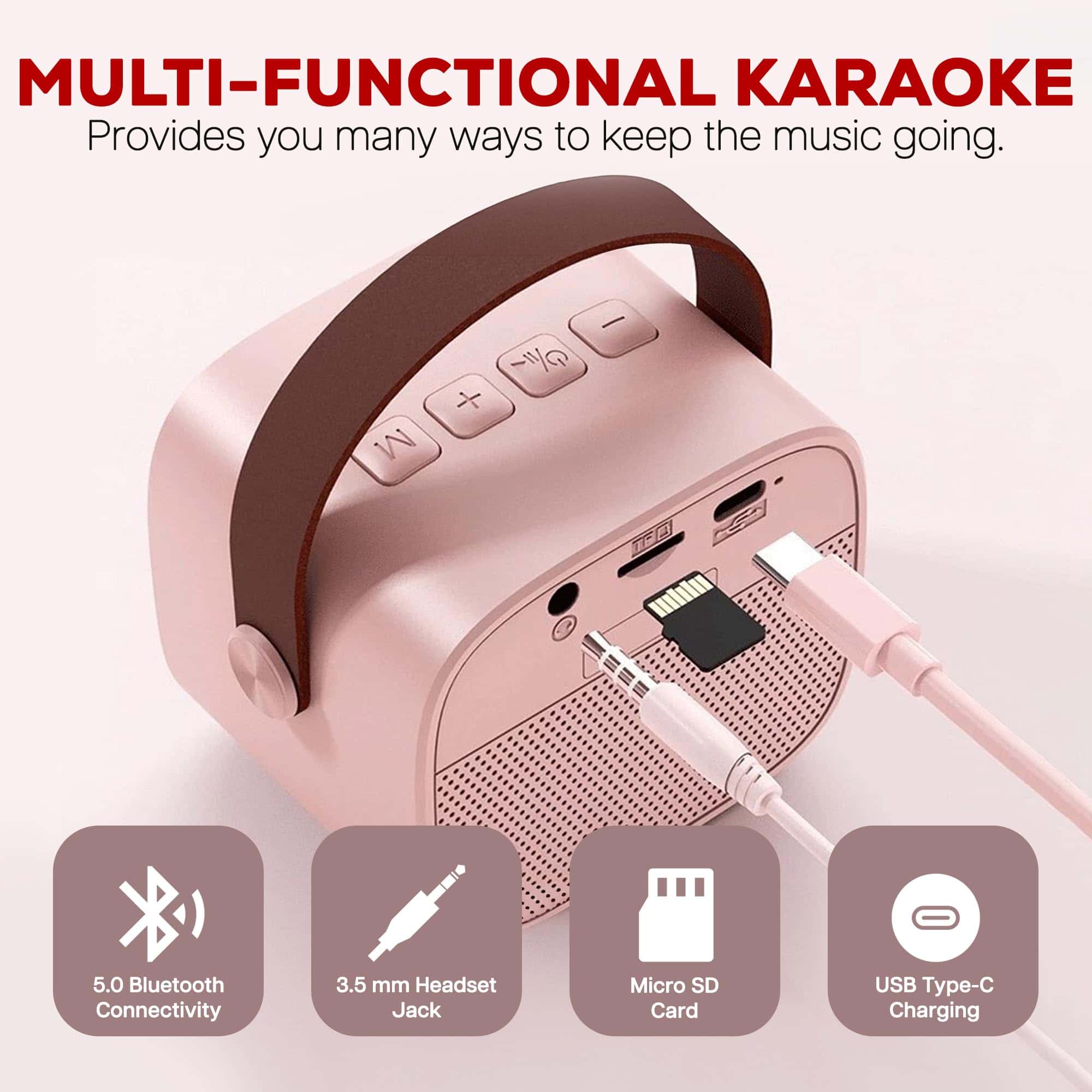 Mini Karaoke Machine Regalo para Niños - Sistema de Karaoke - Imagen 7