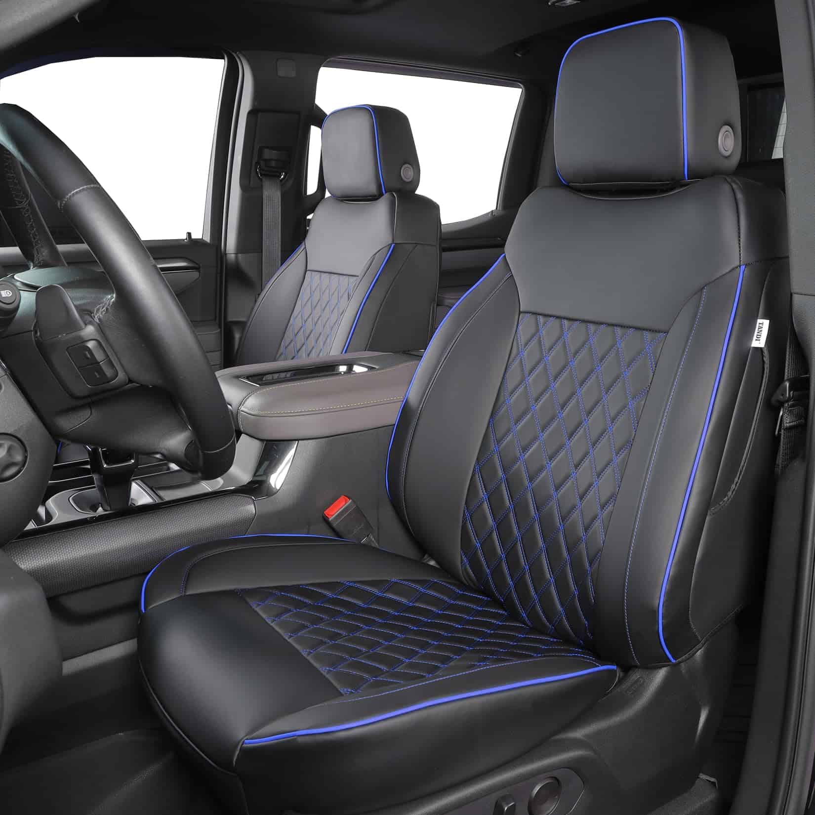 Cubiertas de Asiento TANDI Custom Fit -Negro con Detalles en - Imagen 3