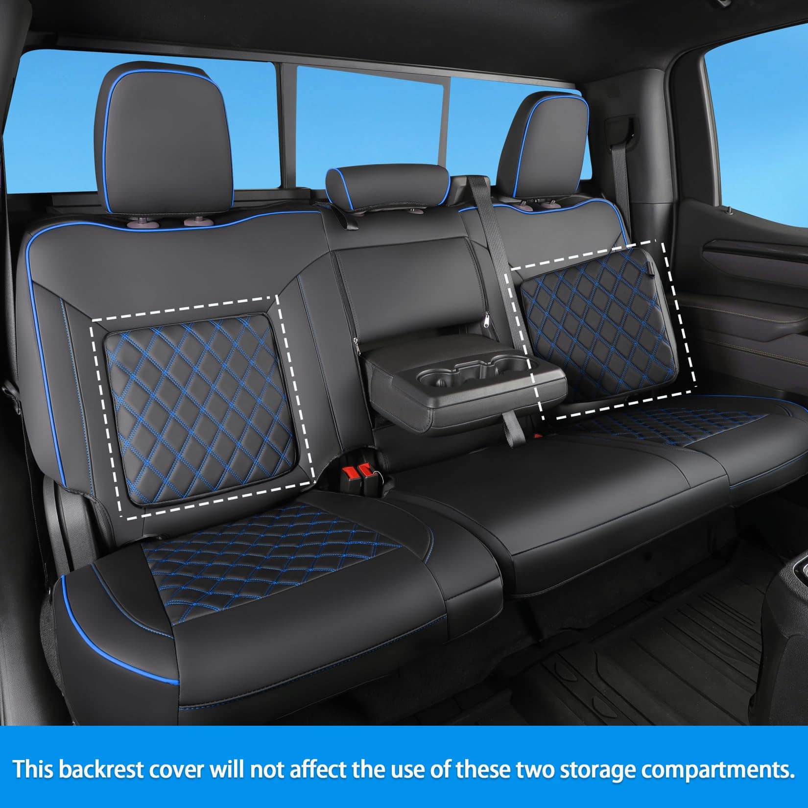 Fundas de asiento TANDI Fit para Silverado y GMC Sierra con - Imagen 3