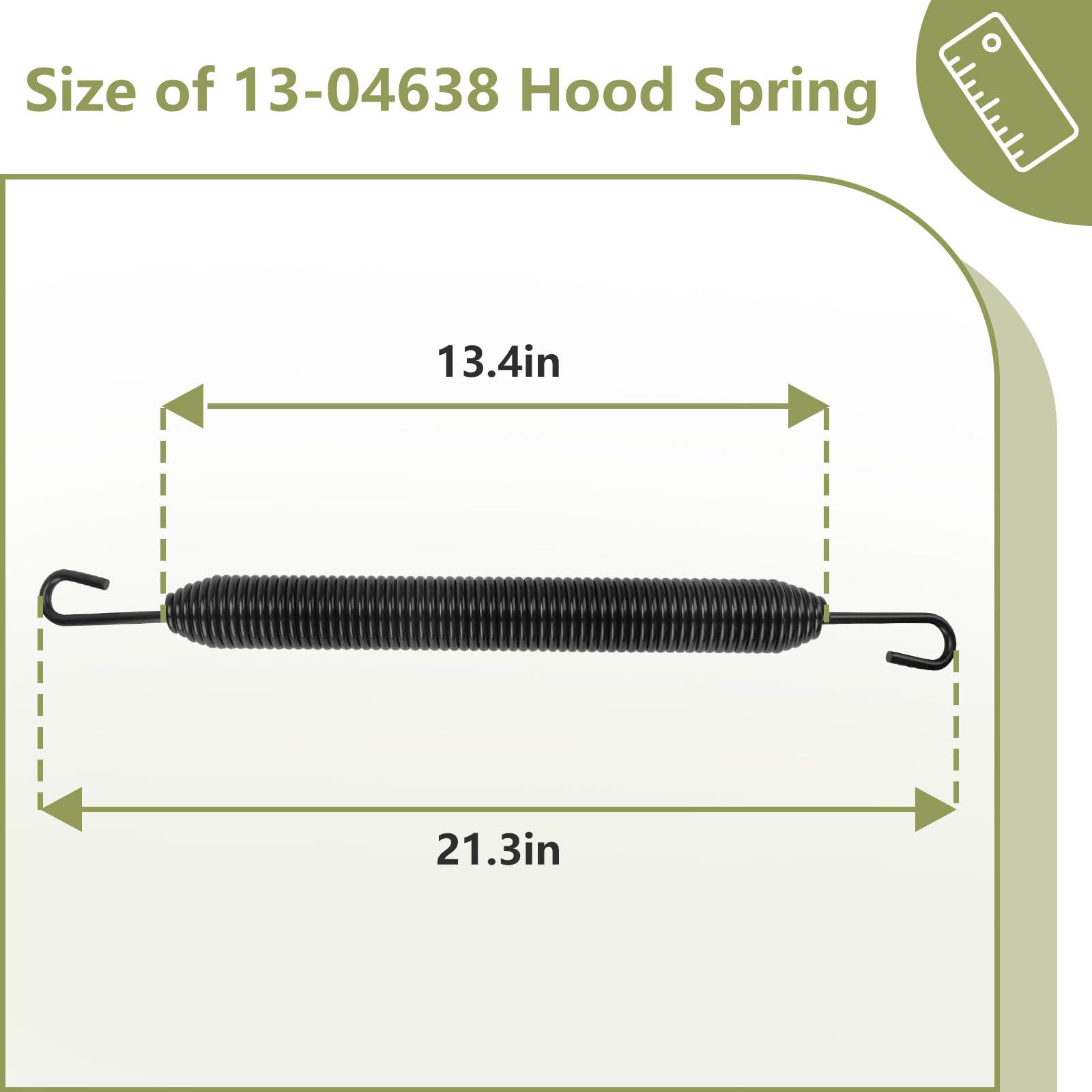 2 Pack Hood Spring 13-04638 de Reemplazo para Camión - Imagen 3