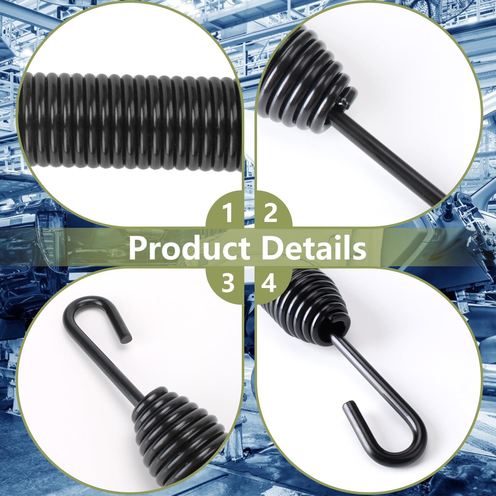 2 Pack Hood Spring 13-04638 de Reemplazo para Camión - Imagen 8