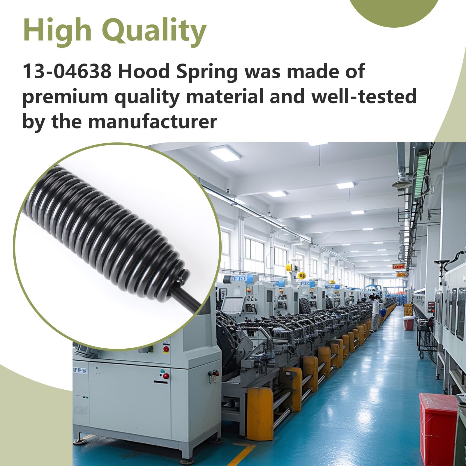 2 Pack Hood Spring 13-04638 de Reemplazo para Camión - Imagen 5