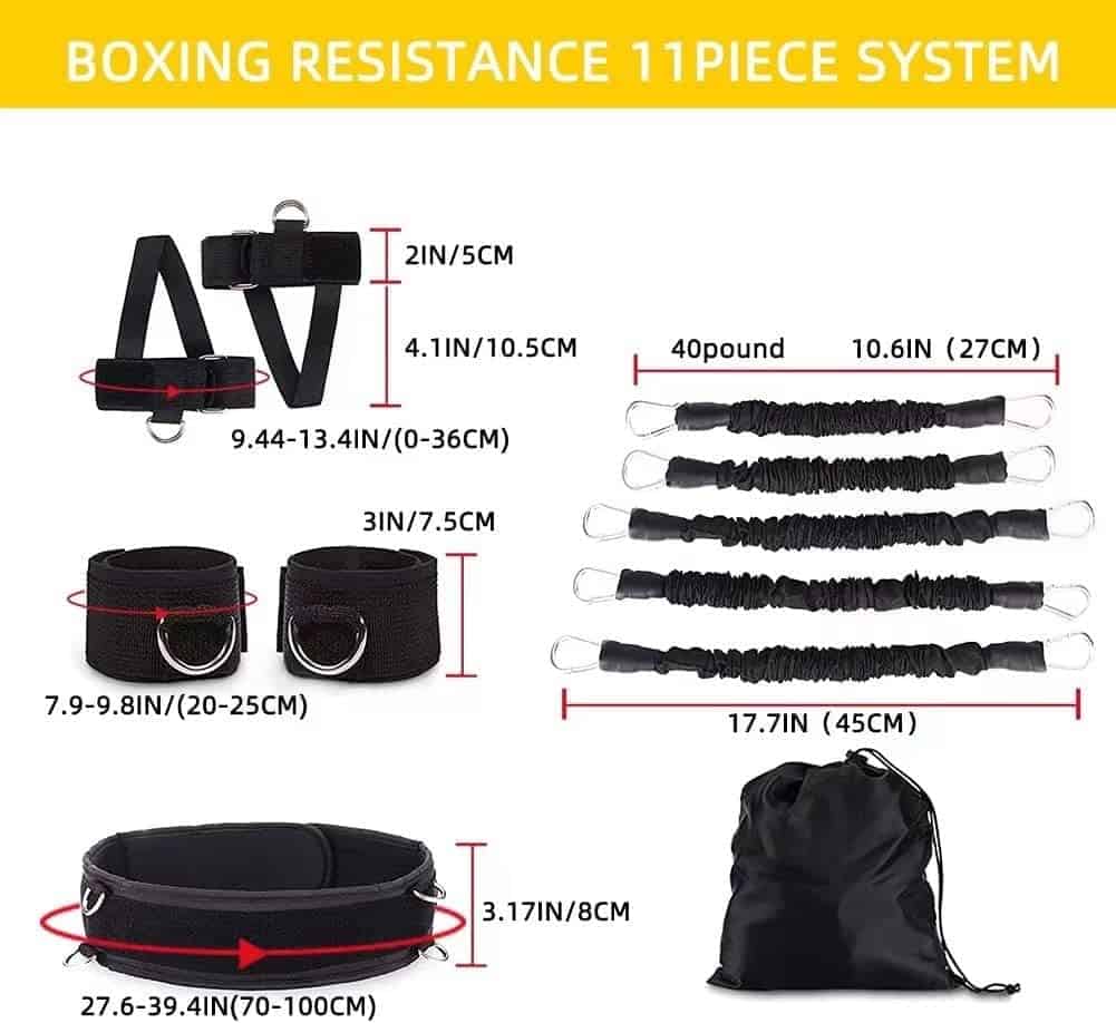 Ycendelion Boxing Resistance Bands, Entrenador de Fuerza de - Imagen 3