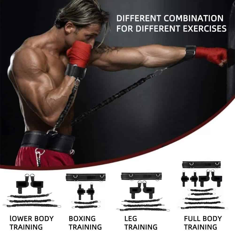 Ycendelion Boxing Resistance Bands, Entrenador de Fuerza de - Imagen 8
