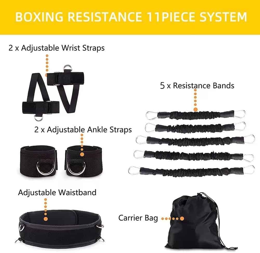 Ycendelion Boxing Resistance Bands, Entrenador de Fuerza de - Imagen 5
