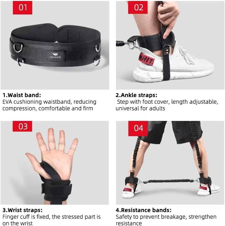 Ycendelion Boxing Resistance Bands, Entrenador de Fuerza de - Imagen 6