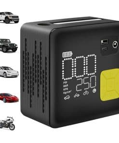 Inflador de neumáticos portátil, compresor de aire 3X