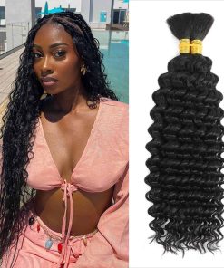 Cabello Trenzado Humano 28 pulgadas Onda Profunda a Granel