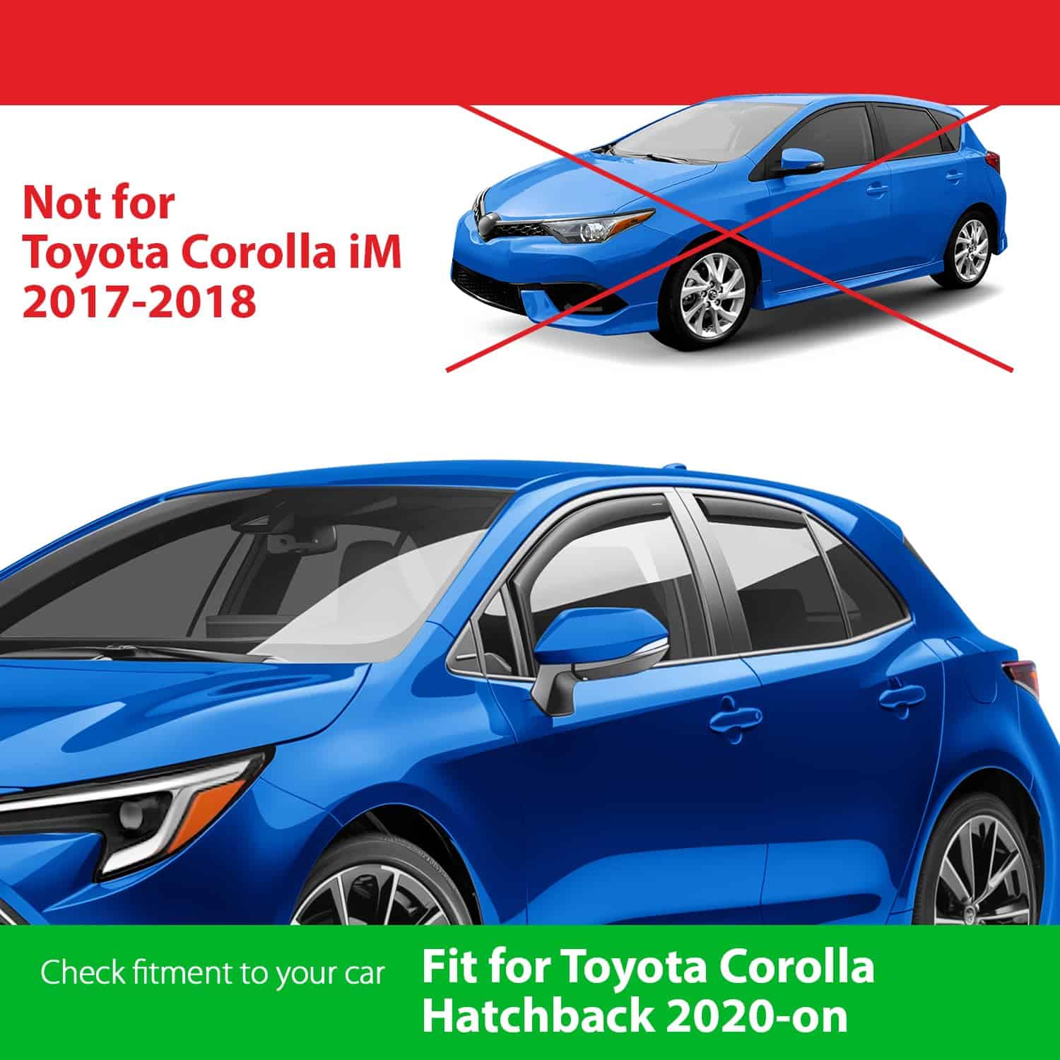 Deflectores de ventana in-Channel irrompibles -Humo Premium - Imagen 4