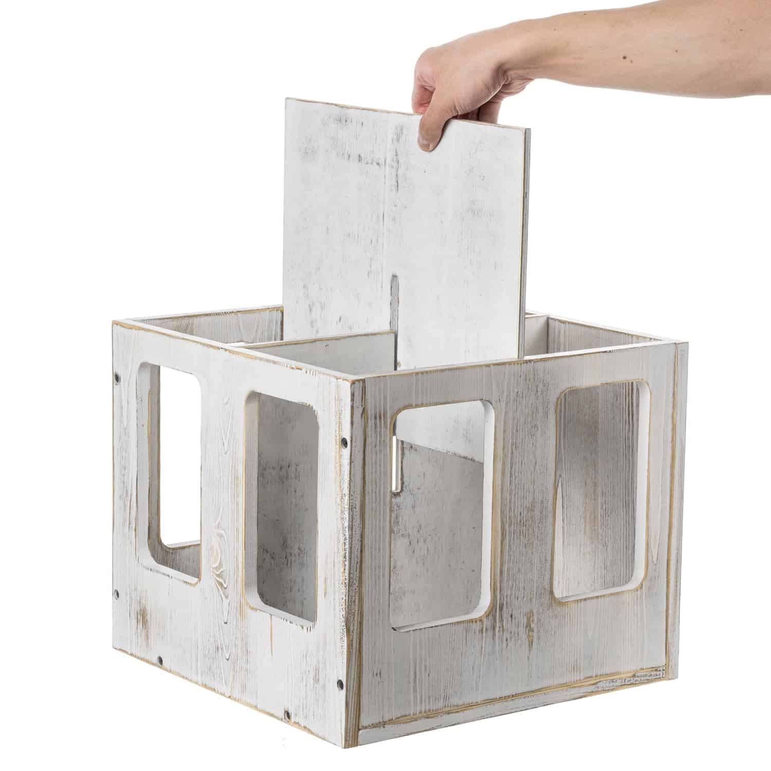 Organizador de soporte para tapetes de yoga de madera - Imagen 7