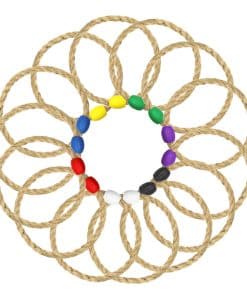 14 Pack Soga de Sisal Anillos de Juego de Lanzamiento