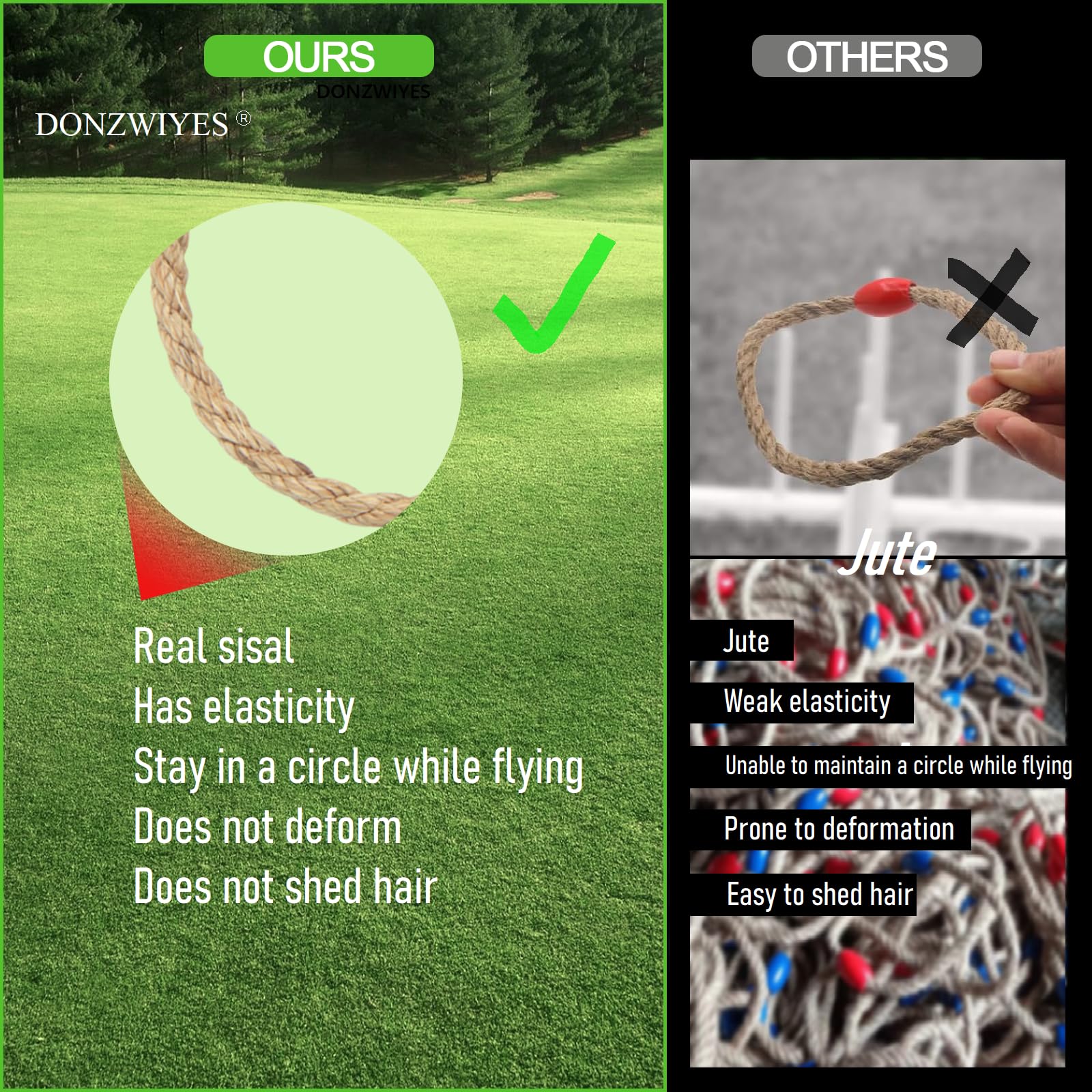 20 Pack Anillos de Cuerda de Sisal de Multicolor Juego de - Imagen 3