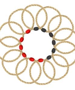 Juego de Anillos de Cuerda Sisal de 12 Piezas - Repuesto