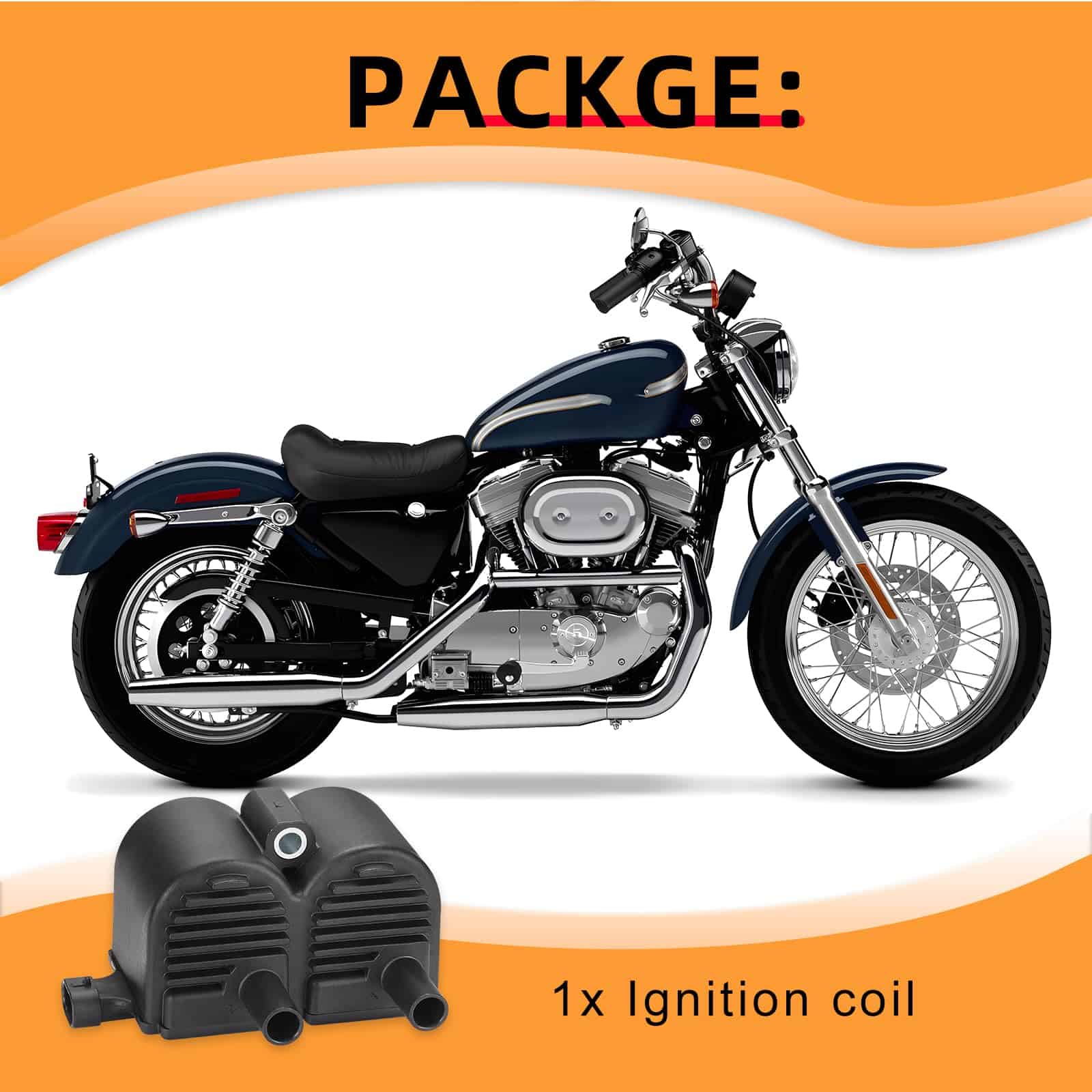 Bobina de Encendido de Doble Fuego para Sportster 883 1200 - Imagen 4