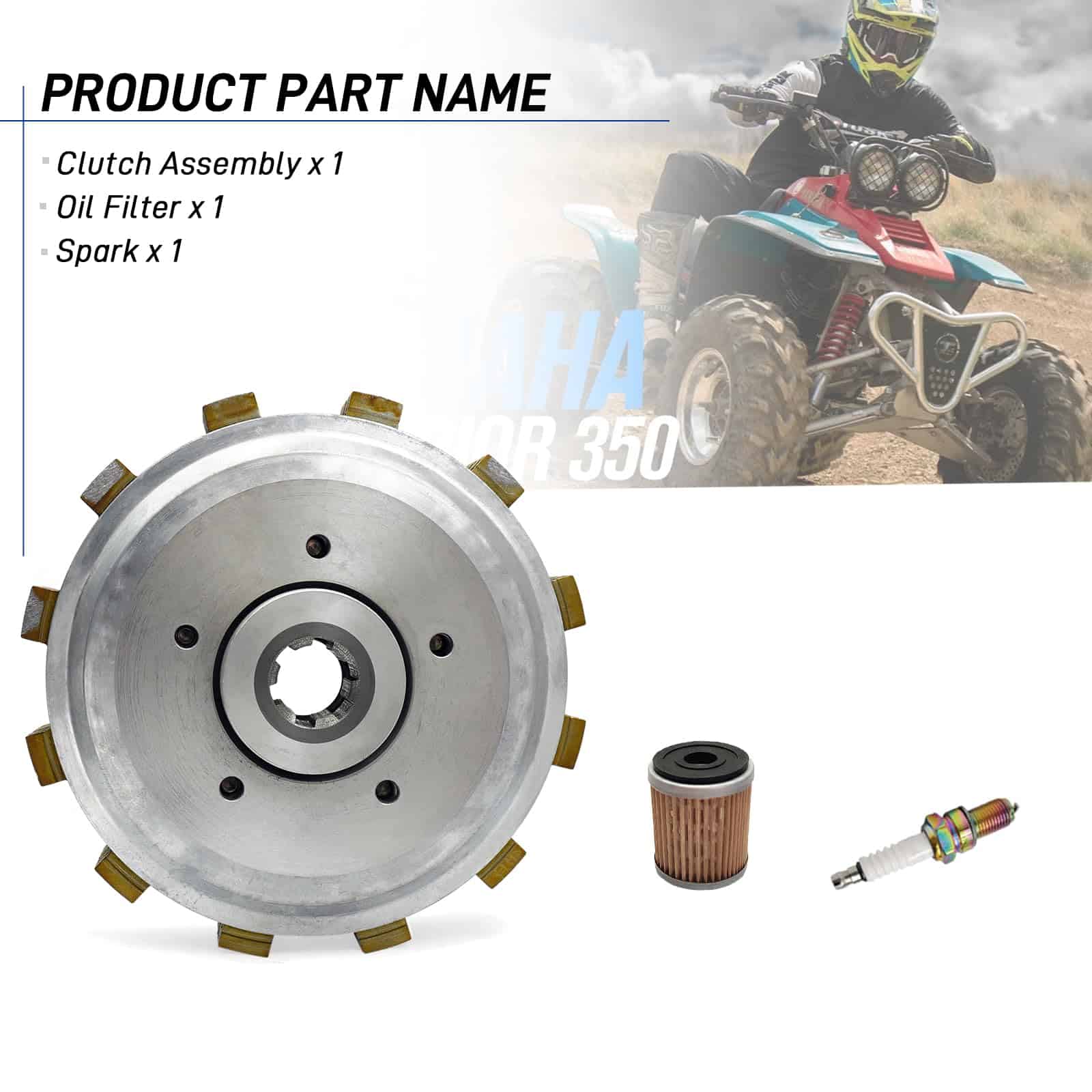 Kit de Embrague para Yamaha Warrior 350 1987-2004 Big Bear - Imagen 4