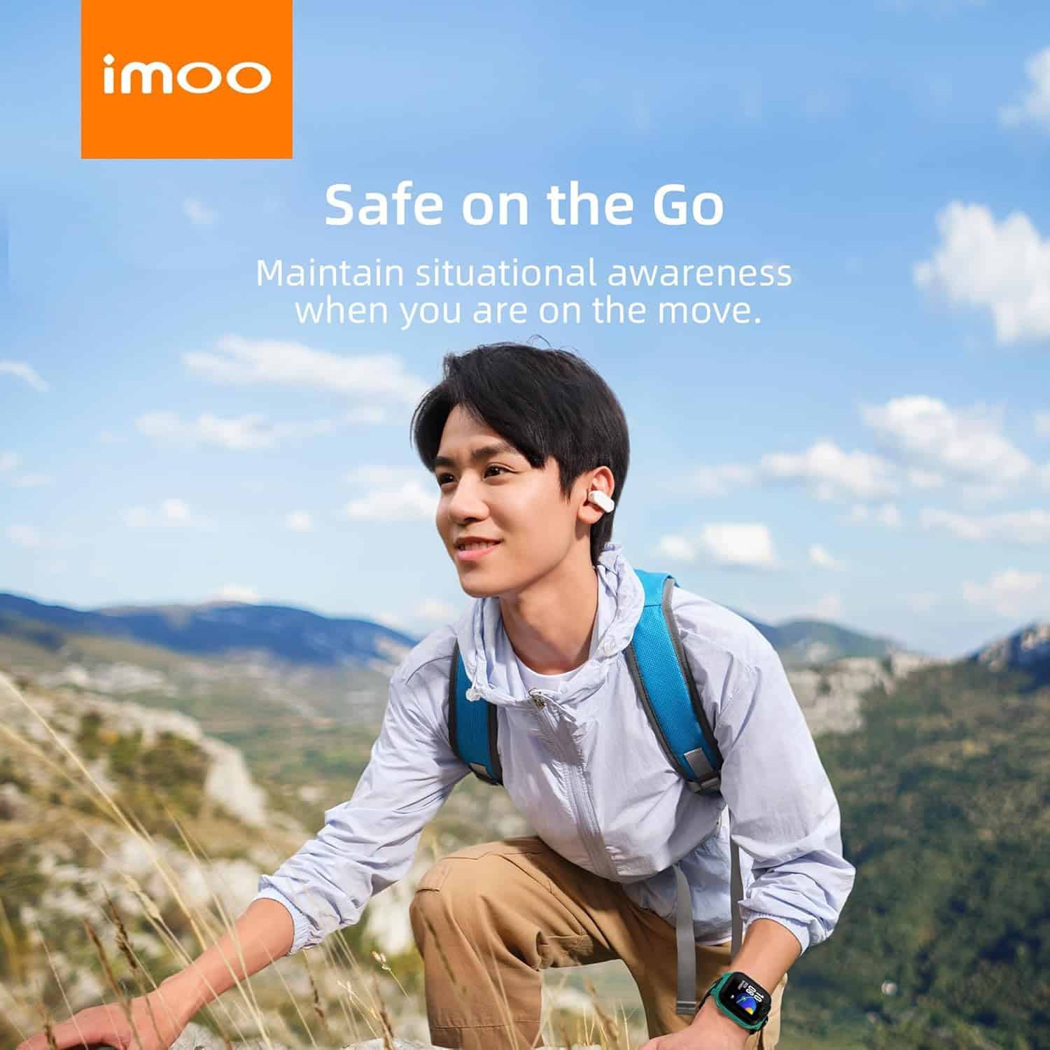 Auriculares IMOO E5 Open Earbuds con micrófono, cancelación - Imagen 7