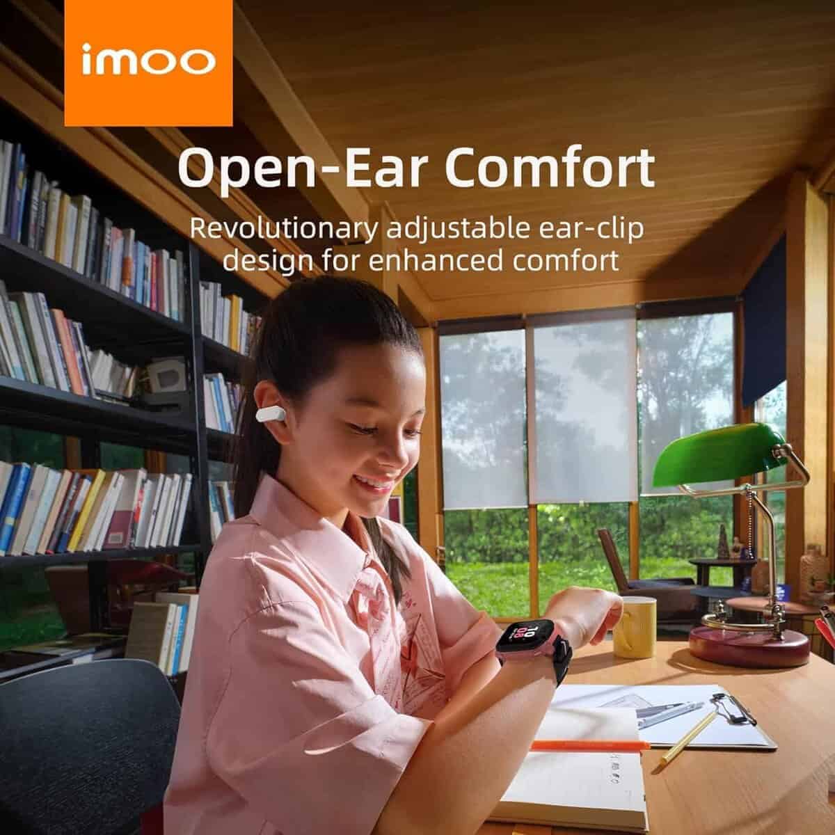 Auriculares IMOO E5 Open Earbuds con micrófono, cancelación - Imagen 8