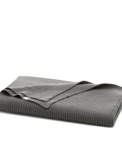 Manta de bebé de punto acanalado BOLL & BRANCH - Piedra