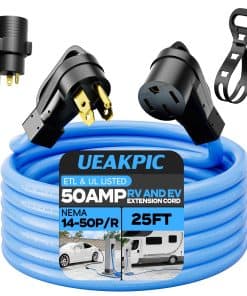 Cable de Extensión de Generador de 50 Amperios 25FT para RV