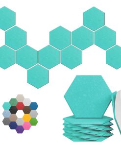 Paneles Acústicos Hexagonales- Pack de 12 Paneles -Azul Viki