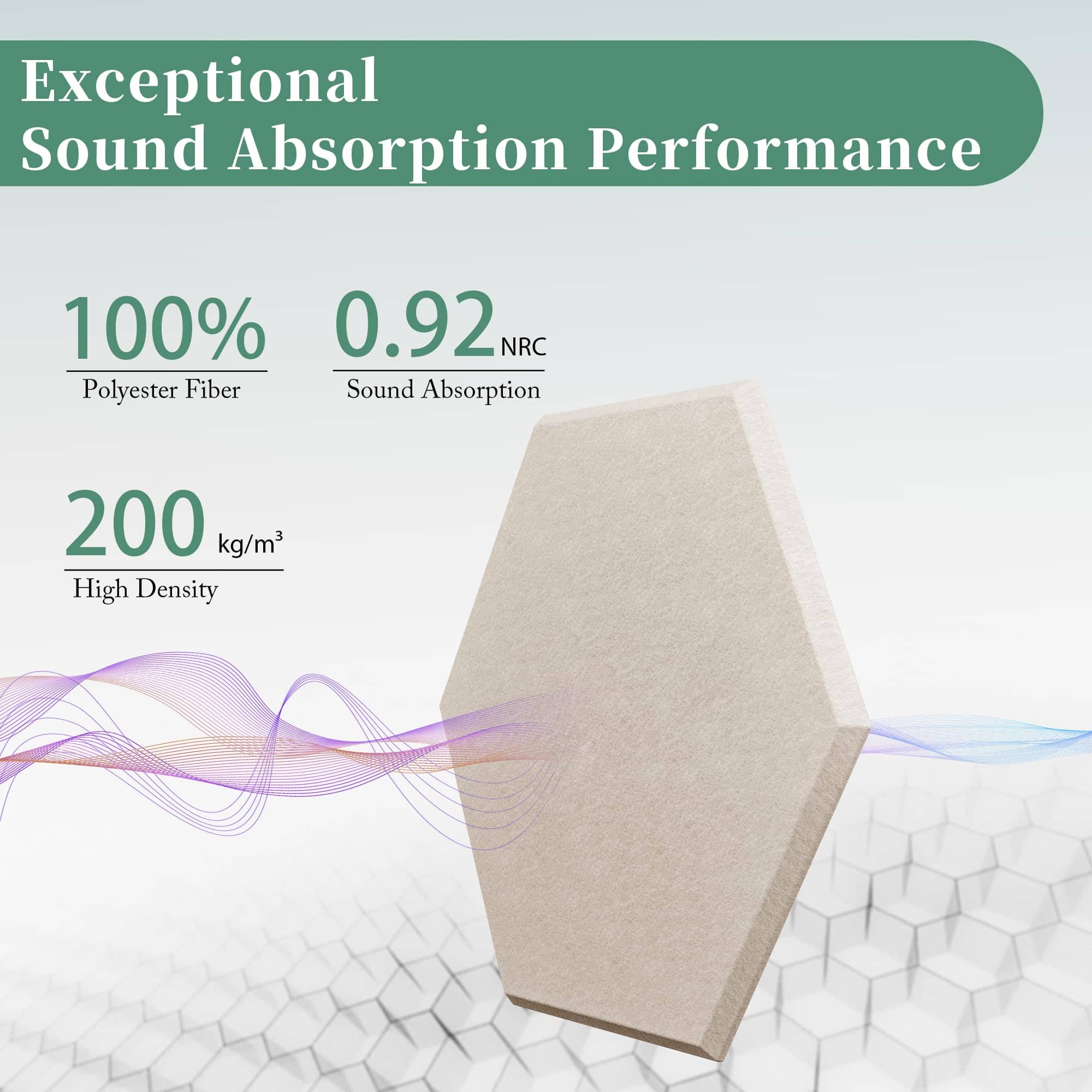 Paneles Acústicos Hexagonales Paquete de 18 � Paneles - Imagen 3
