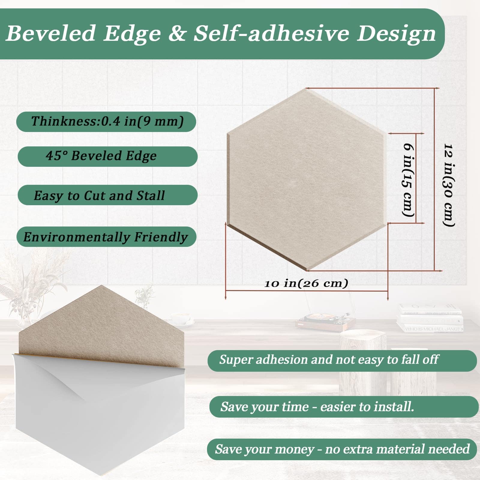 Paneles Acústicos Hexagonales Paquete de 18 � Paneles - Imagen 5