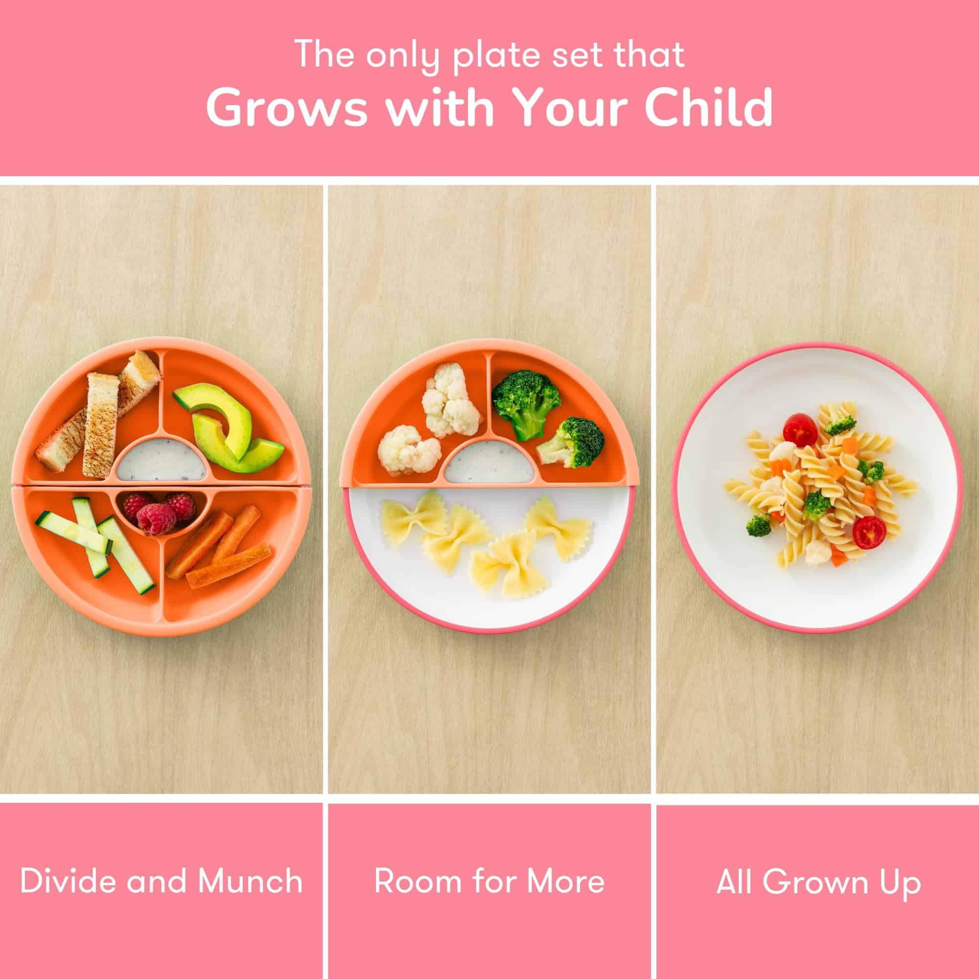 Platos Omie� Easy Scoop para Niños | Diseño -Rosa - Imagen 4