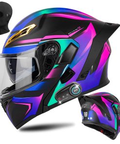 Casco de Motocicleta Modular con Bluetooth Certificado DOT